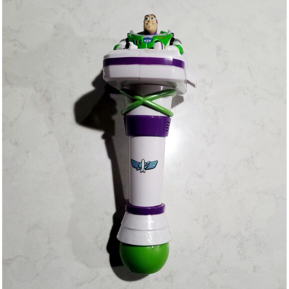 Disney Parks Buzz Lightyear Toy Story Light Up Talking Bubble Wand Blower Works - Picture 1 of 13